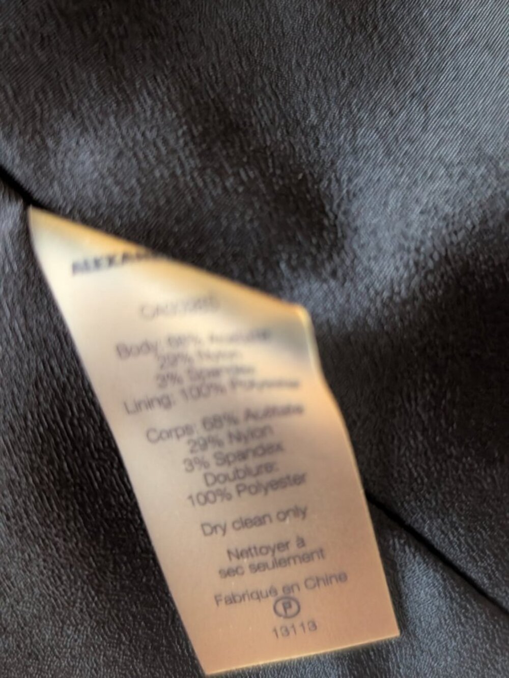 T by Alexander Wang Black Satin Blazer and Trousers Suit Set, Size 6